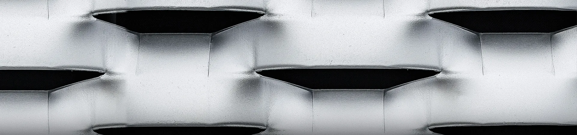 Close-up of expanded metal
